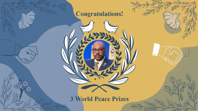 Everett Kelley Labor Leadership - 3 World Peace Awards